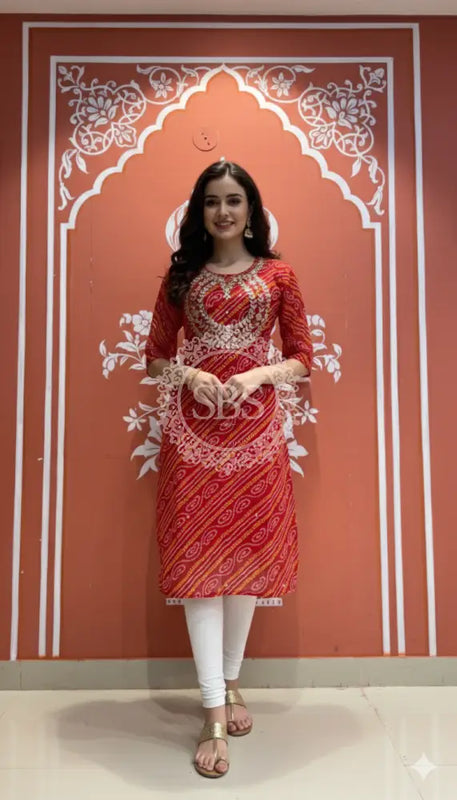 Bhandej Handwork Kurti