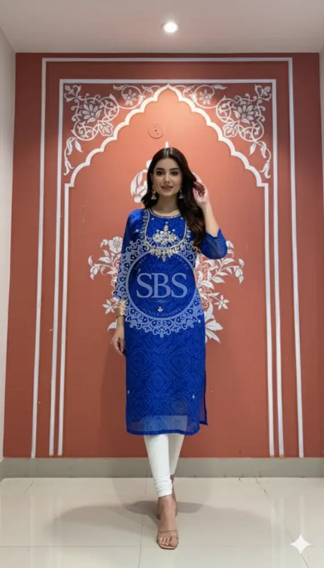 Bhandej Handwork Kurti