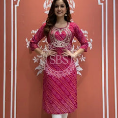 Bhandej Handwork Kurti