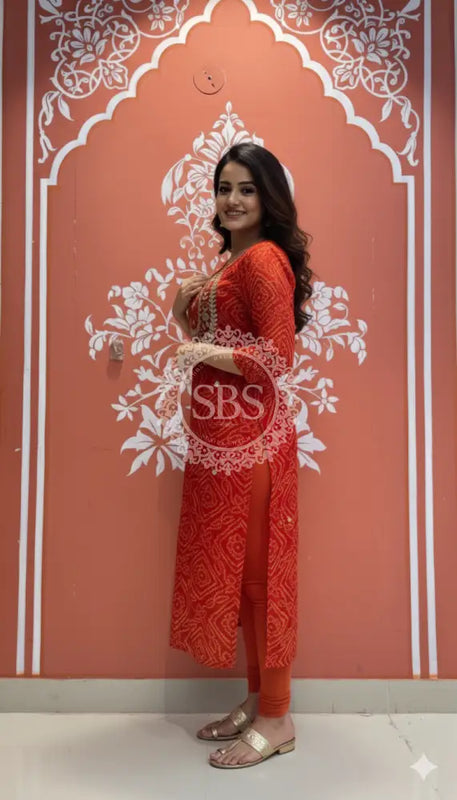 Bhandej Handwork Kurti