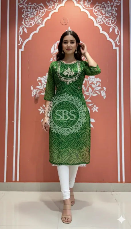 Bhandej Handwork Kurti