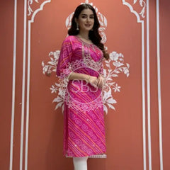 Bhandej Handwork Kurti