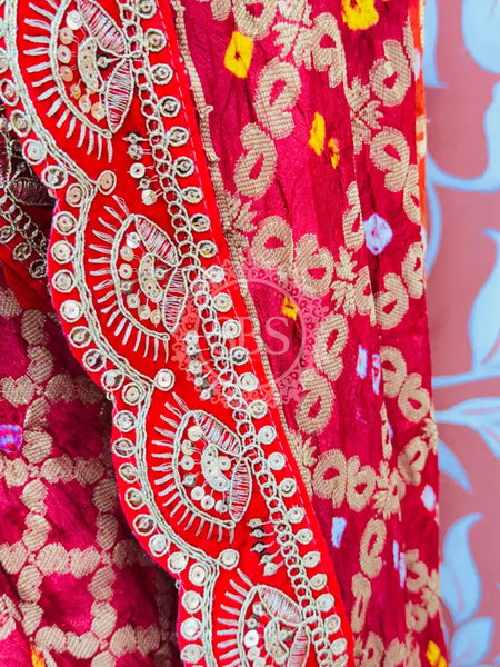 BROACH BANARSI GHATCHOLA DUPATTA