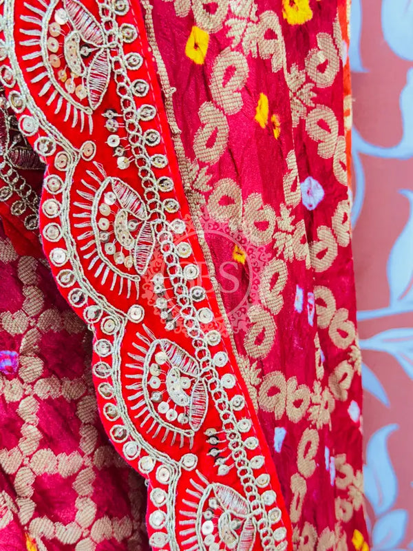 BROACH BANARSI GHATCHOLA DUPATTA