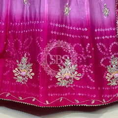 CHINO BHANDEJ KACCHI PATTI LEHENGA