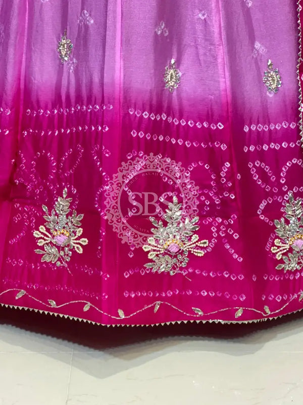 CHINO BHANDEJ KACCHI PATTI LEHENGA