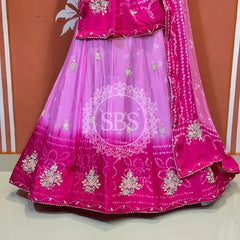 CHINO BHANDEJ KACCHI PATTI LEHENGA