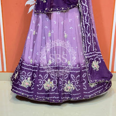 CHINO BHANDEJ KACCHI PATTI LEHENGA