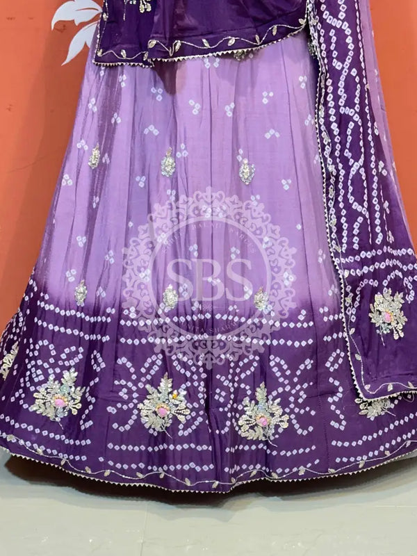 CHINO BHANDEJ KACCHI PATTI LEHENGA