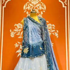 CHINO BHANDEJ KACCHI PATTI LEHENGA