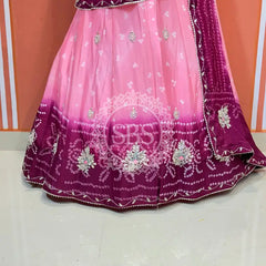 CHINO BHANDEJ KACCHI PATTI LEHENGA
