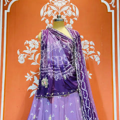 CHINO BHANDEJ KACCHI PATTI LEHENGA