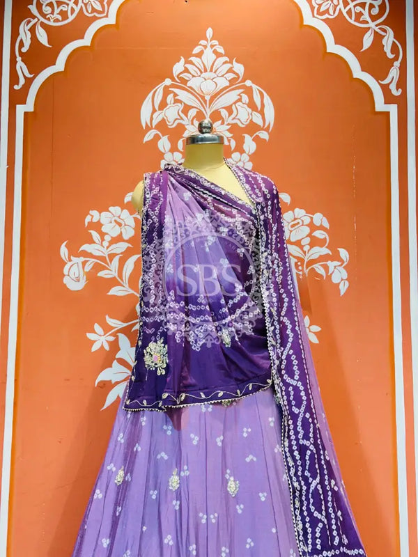 CHINO BHANDEJ KACCHI PATTI LEHENGA