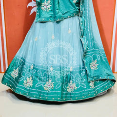 CHINO BHANDEJ KACCHI PATTI LEHENGA