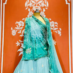 CHINO BHANDEJ KACCHI PATTI LEHENGA