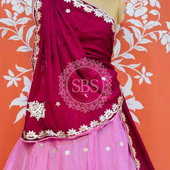 CHINON AARI GOTA PATTI WORK SHADED LEHENGA
