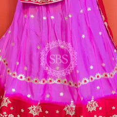 CHINON AARI GOTA PATTI WORK SHADED LEHENGA