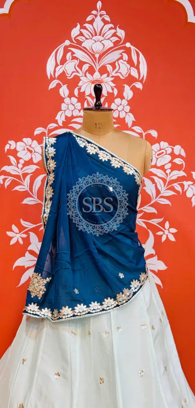 CHINON AARI GOTA PATTI WORK SHADED LEHENGA