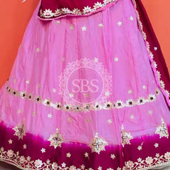 CHINON AARI GOTA PATTI WORK SHADED LEHENGA