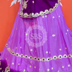 CHINON AARI GOTA PATTI WORK SHADED LEHENGA