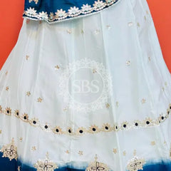 CHINON AARI GOTA PATTI WORK SHADED LEHENGA