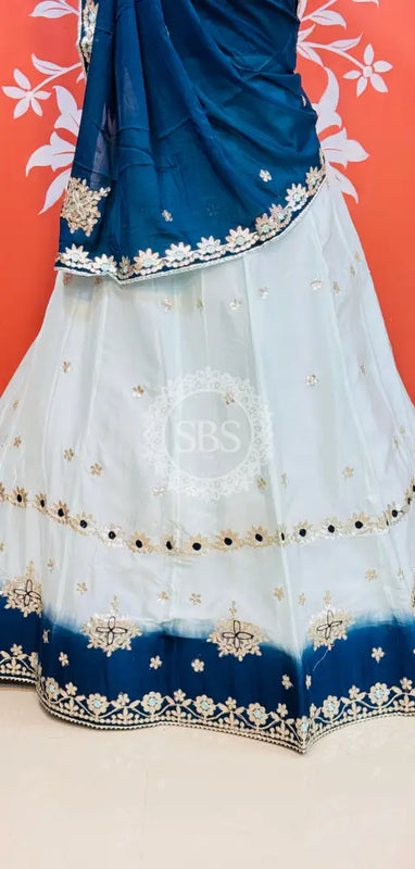 CHINON AARI GOTA PATTI WORK SHADED LEHENGA