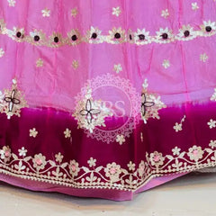 CHINON AARI GOTA PATTI WORK SHADED LEHENGA