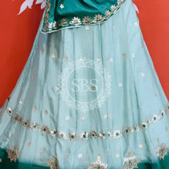 CHINON AARI GOTA PATTI WORK SHADED LEHENGA