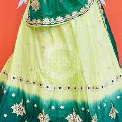 CHINON AARI GOTA PATTI WORK SHADED LEHENGA