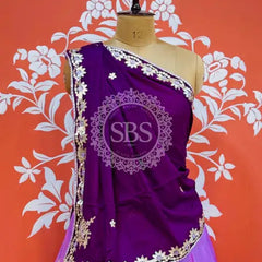 CHINON AARI GOTA PATTI WORK SHADED LEHENGA