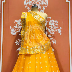 CHINON BHANDEJ KACCHI PATTI LEHENGA