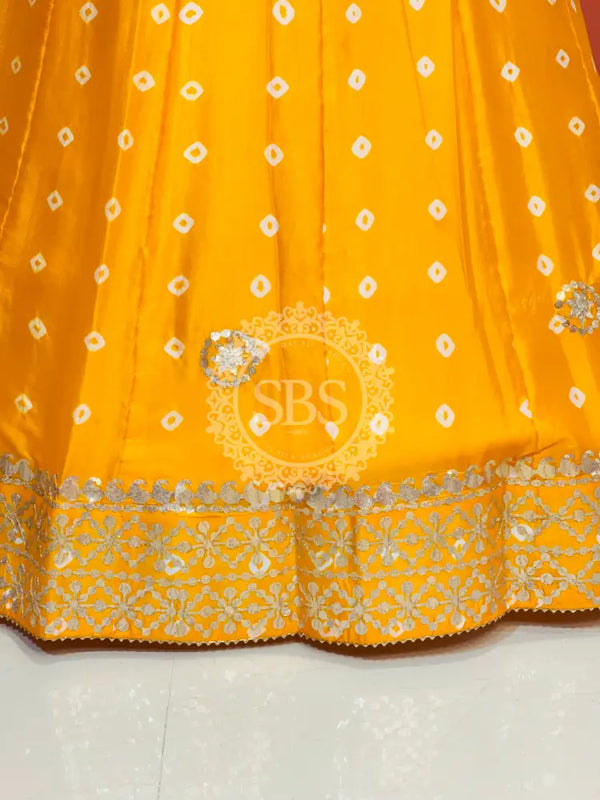 CHINON BHANDEJ KACCHI PATTI LEHENGA