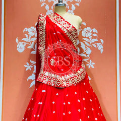 CHINON BHANDEJ KACCHI PATTI LEHENGA