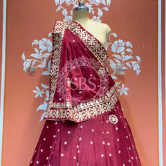 CHINON BHANDEJ KACCHI PATTI LEHENGA
