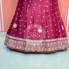 CHINON BHANDEJ KACCHI PATTI LEHENGA