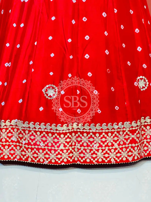 CHINON BHANDEJ KACCHI PATTI LEHENGA