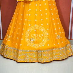 CHINON BHANDEJ KACCHI PATTI LEHENGA
