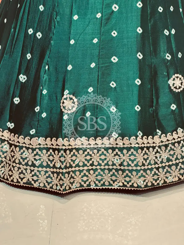 CHINON BHANDEJ KACCHI PATTI LEHENGA