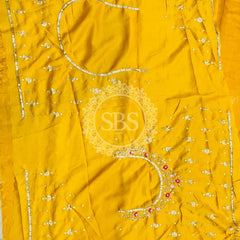 CHINON EMBROIDERY PEACOCK LEHENGA Yellow / Free Size