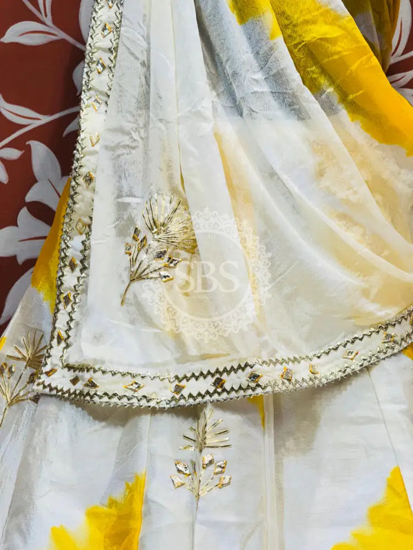 CHINON GOTA PATTI DOUBLE SHADE LEHENGA