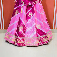 CHINON GOTA PATTI DOUBLE SHADE LEHENGA