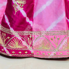 CHINON GOTA PATTI DOUBLE SHADE LEHENGA