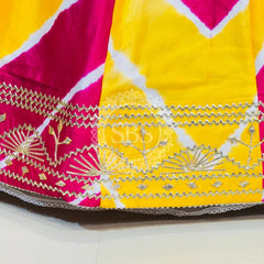 CHINON GOTA PATTI DOUBLE SHADE LEHENGA