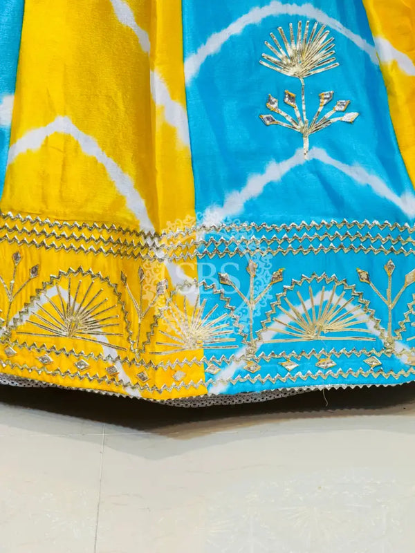 CHINON GOTA PATTI DOUBLE SHADE LEHENGA