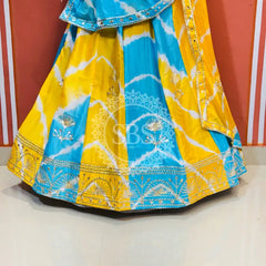 CHINON GOTA PATTI DOUBLE SHADE LEHENGA