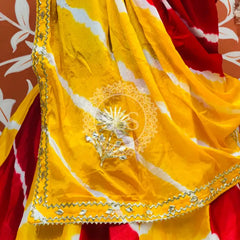 CHINON GOTA PATTI DOUBLE SHADE LEHENGA