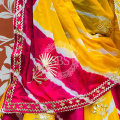 CHINON GOTA PATTI DOUBLE SHADE LEHENGA