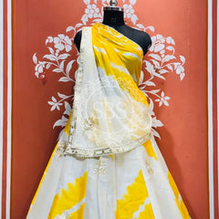 CHINON GOTA PATTI DOUBLE SHADE LEHENGA