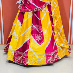 CHINON GOTA PATTI DOUBLE SHADE LEHENGA