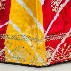 CHINON GOTA PATTI DOUBLE SHADE LEHENGA